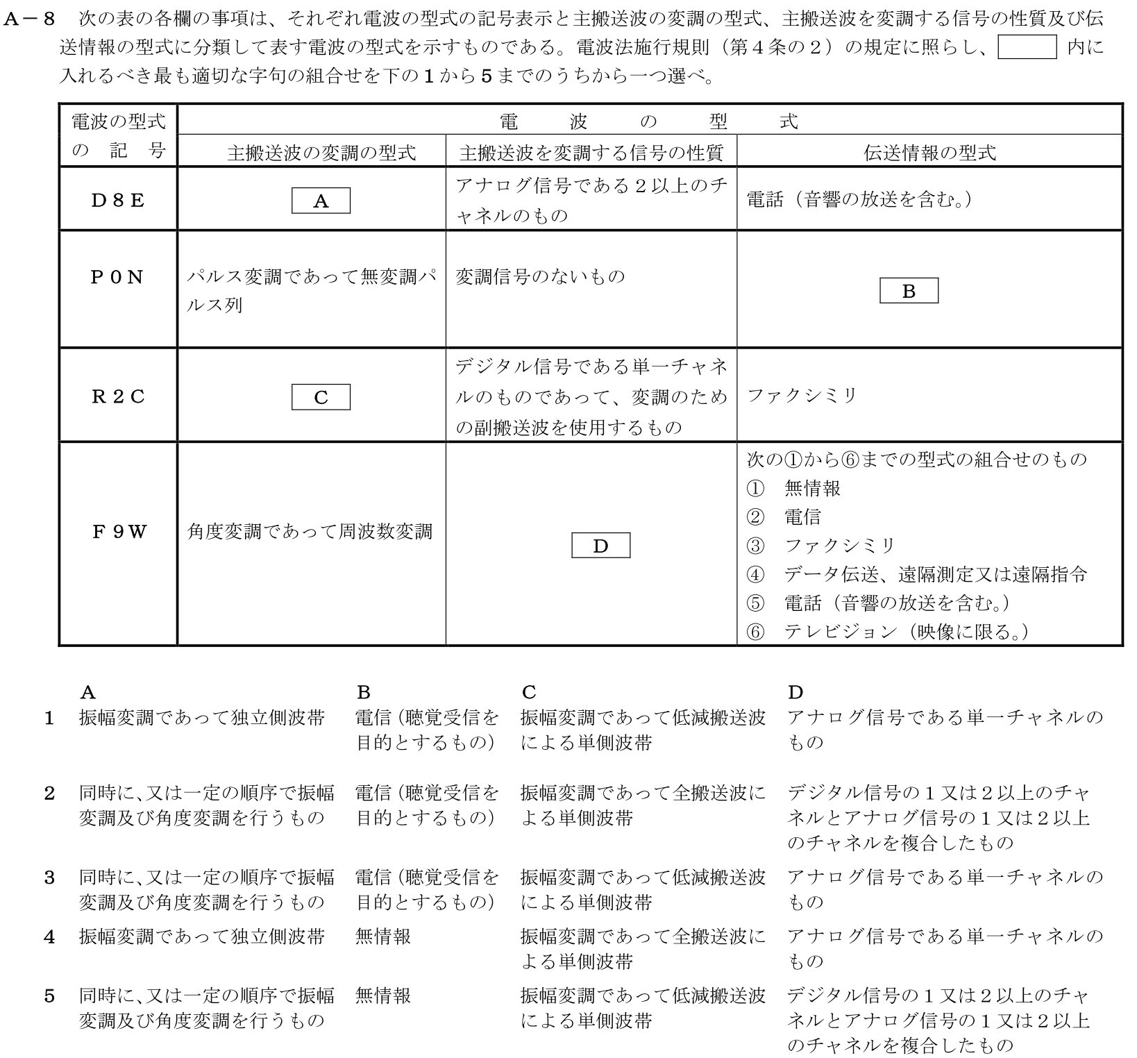 一陸技法規令和4年01月期第2回A08